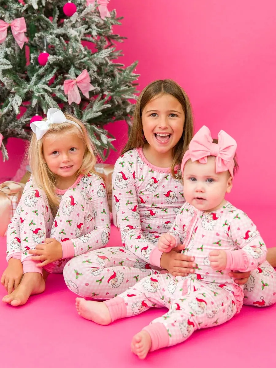 Dear Santa Ruffle One Piece Convertible Pajamas