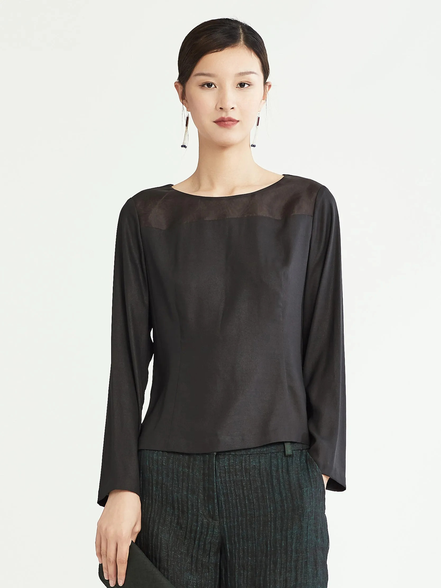 Elastic TANGY Silk top