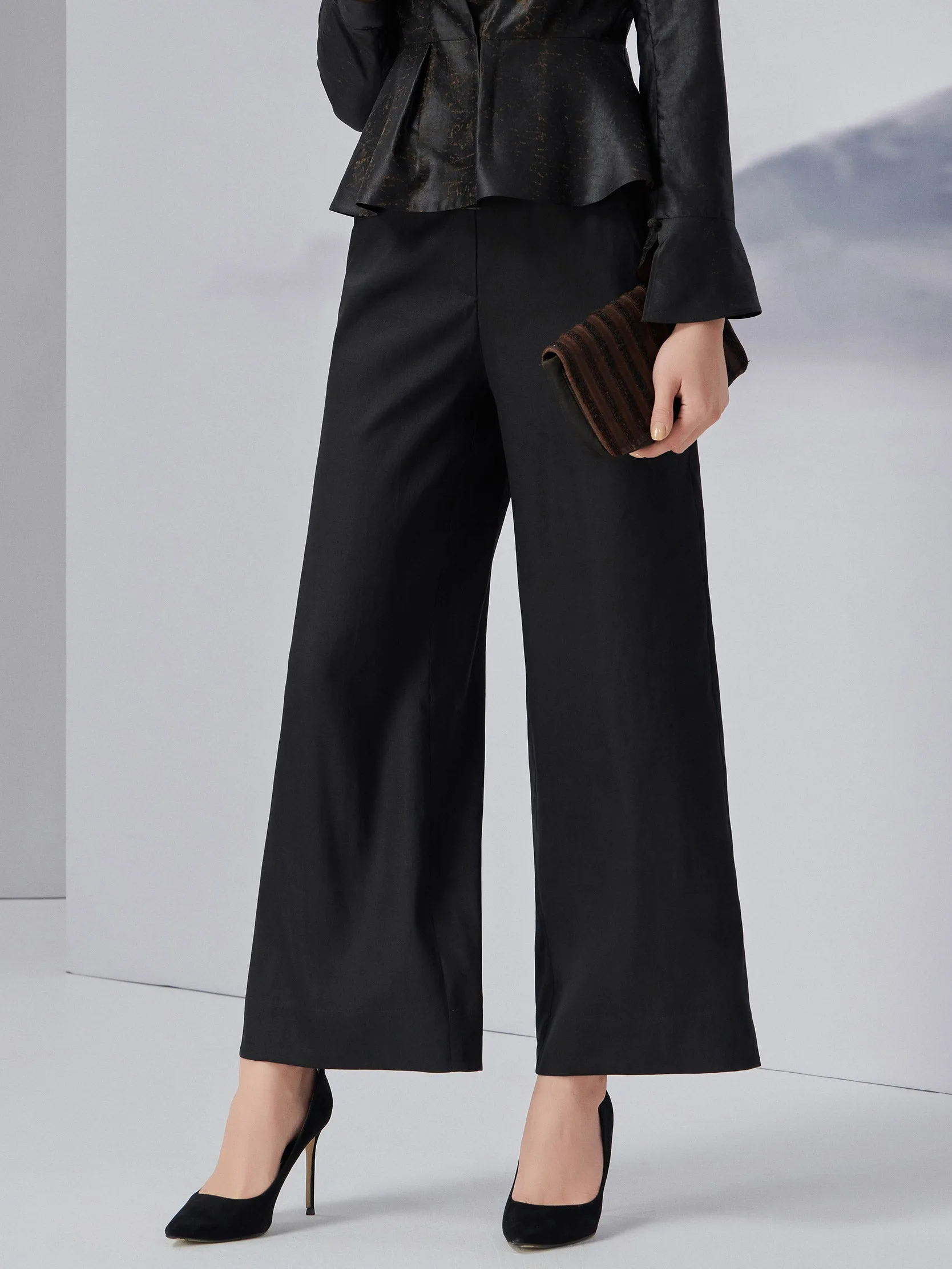 Elastic TANGY Silk Trousers