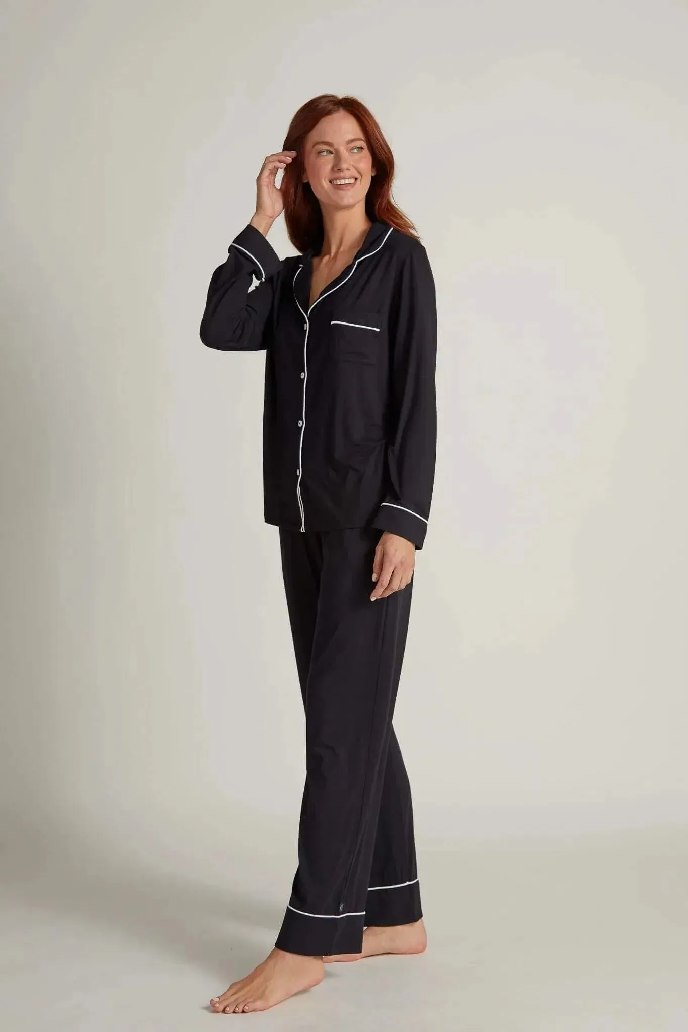 Faceplant Bamboo Classic Long Sleeve Pajama Shirt