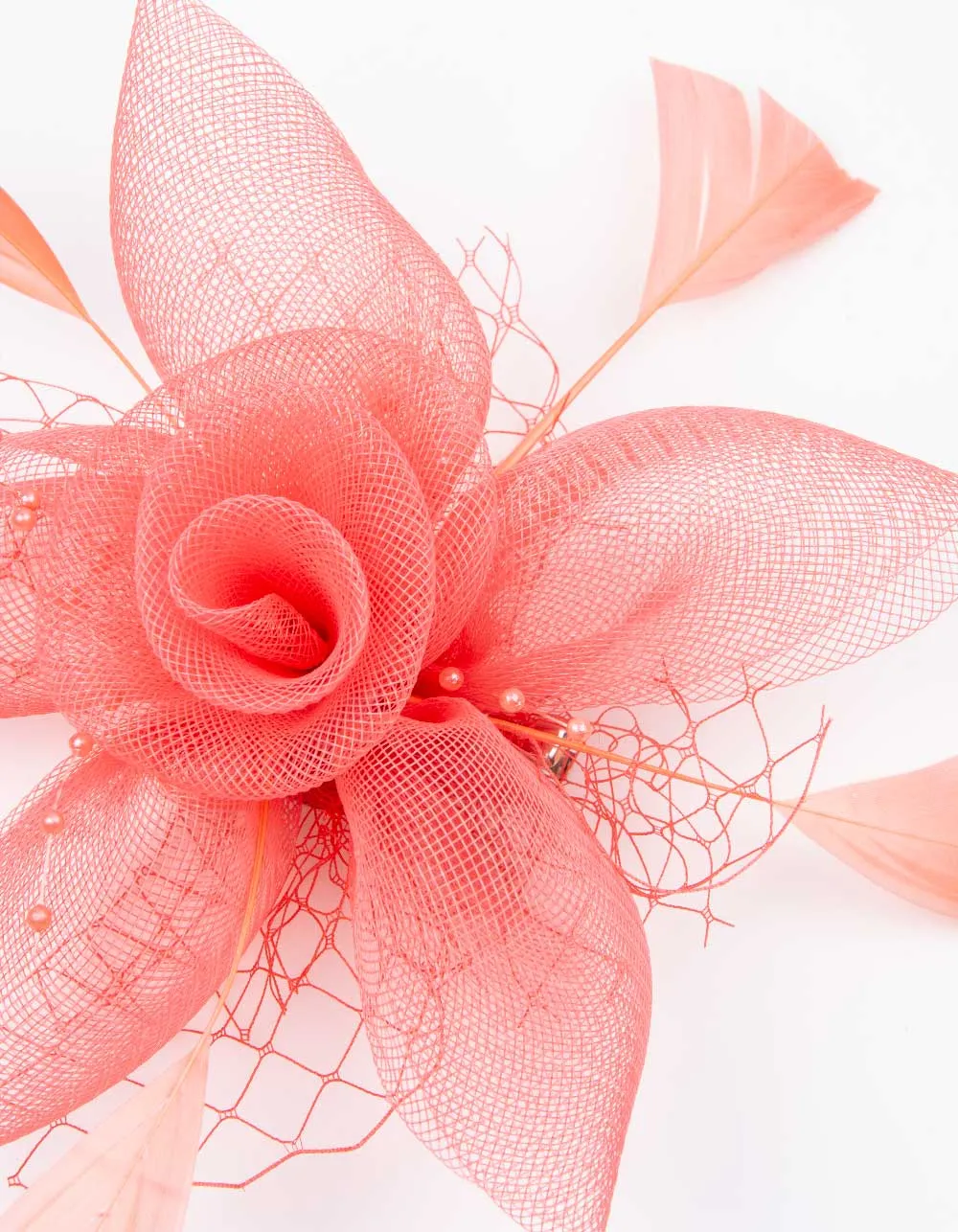 Fascinator Coral Flower