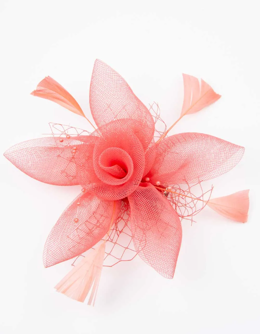 Fascinator Coral Flower