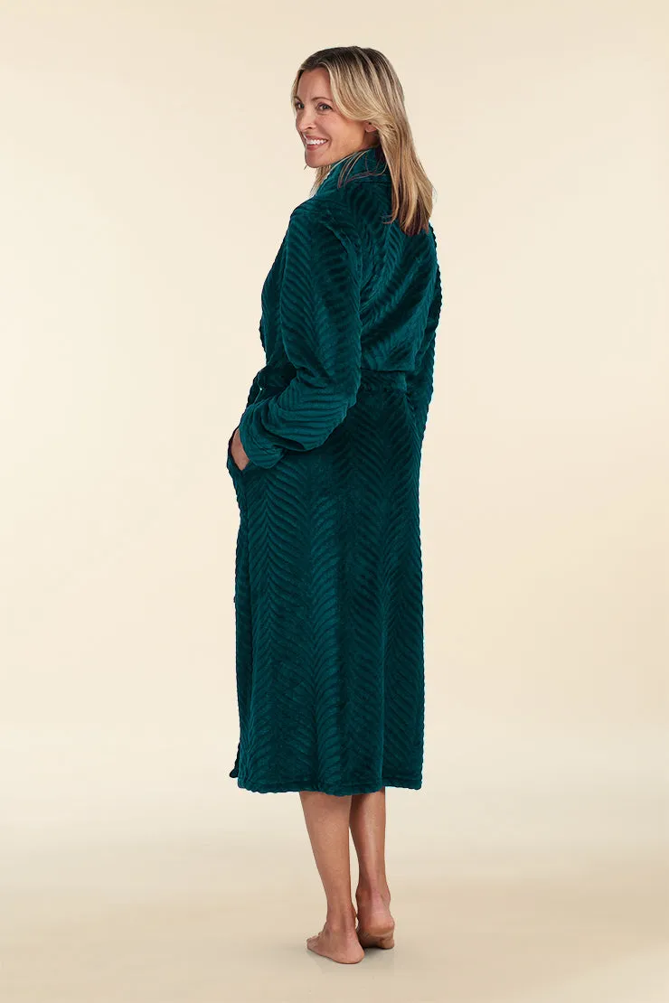 Fleece Long Wrap Robe | Clearance only