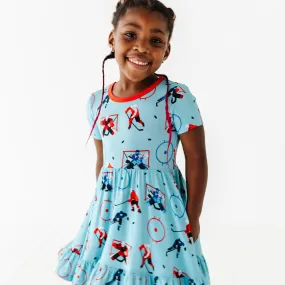 Go The Puck To Bed Twirl Dress