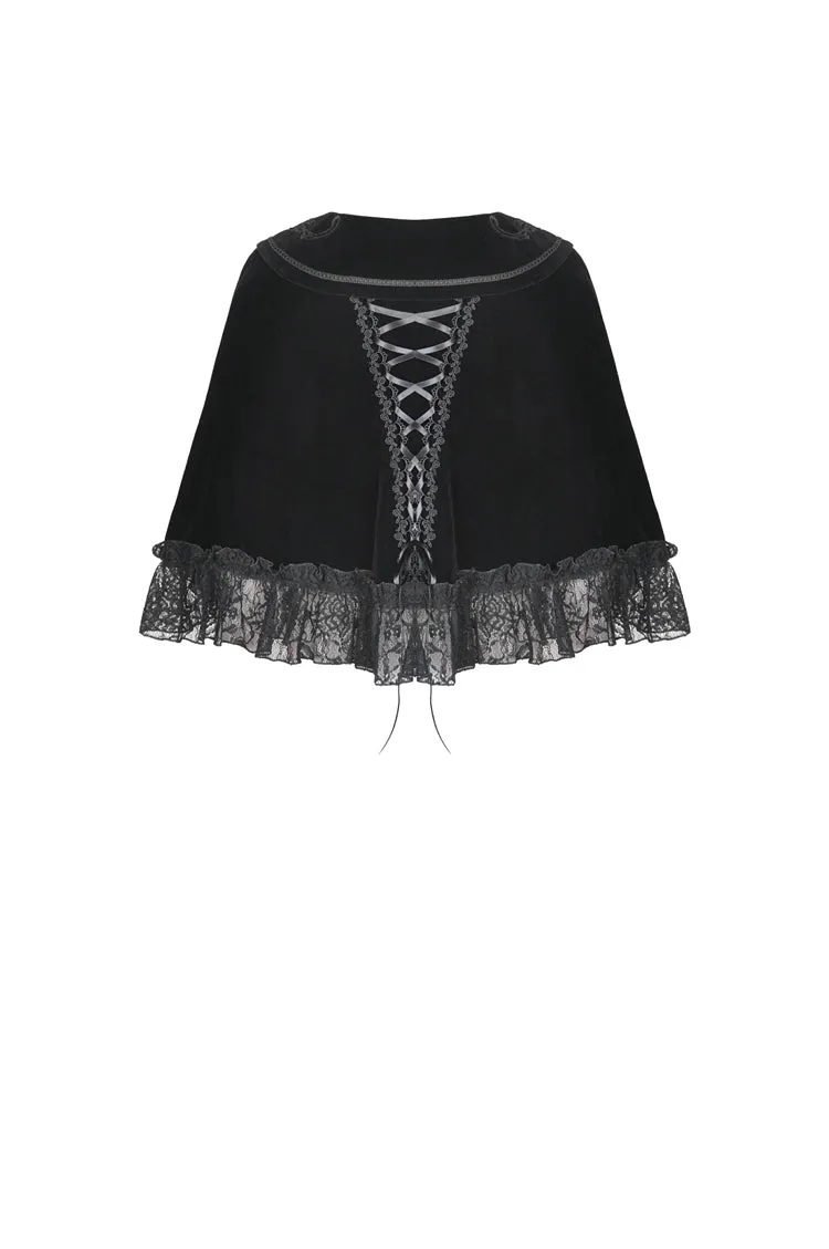 Gothic court velvet lapel cape BW088