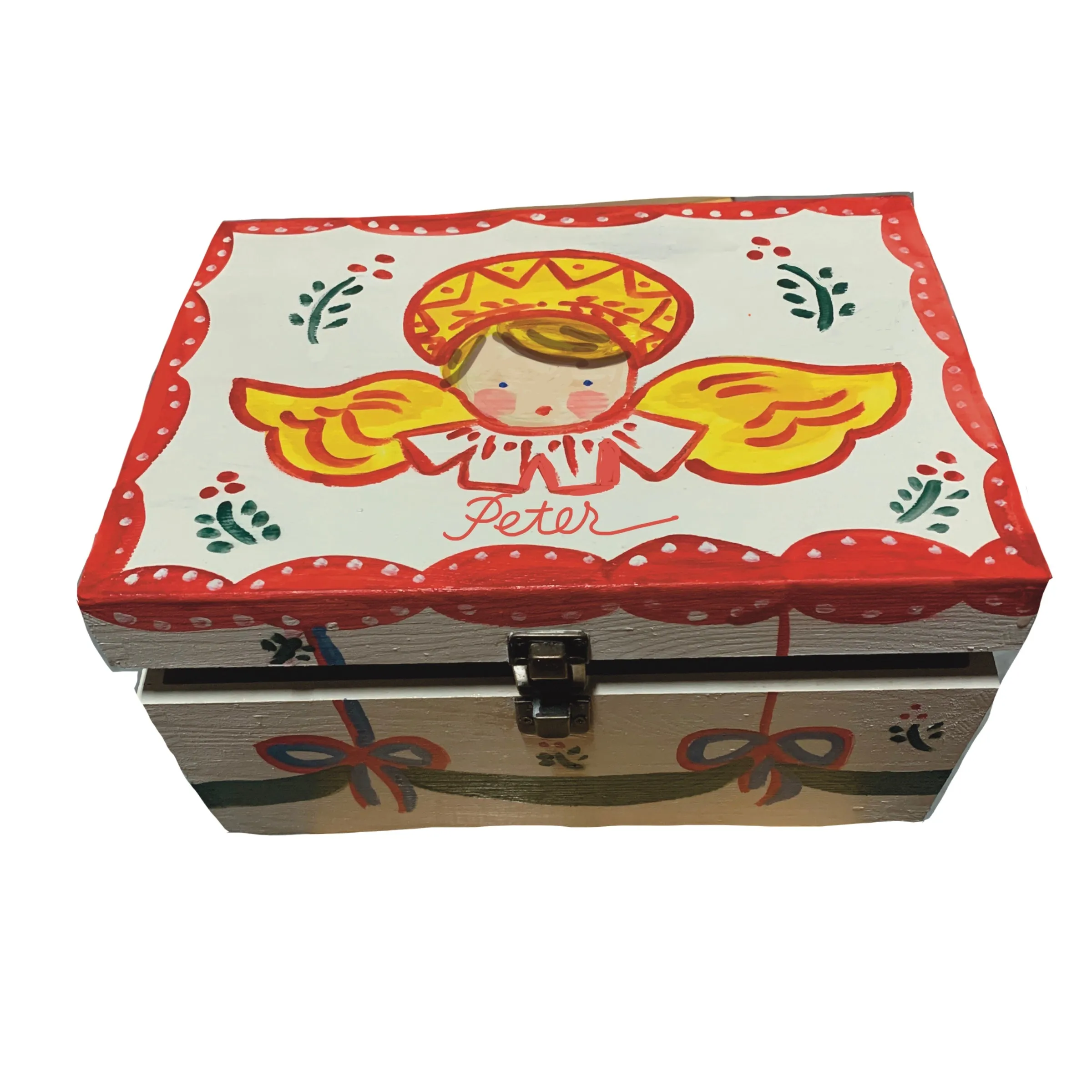 Handpainted Christmas Eve Box