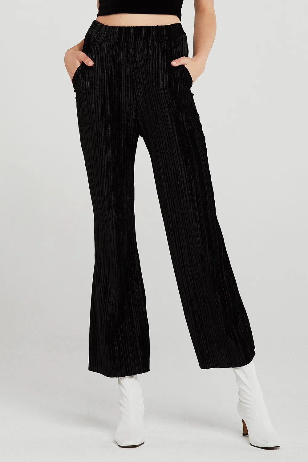 Jessica Crinkle Velvet Pants