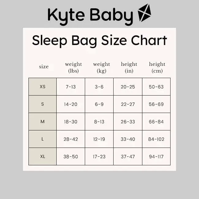 Kyte Baby 2.5 Tog Sleep Bag in Apricot