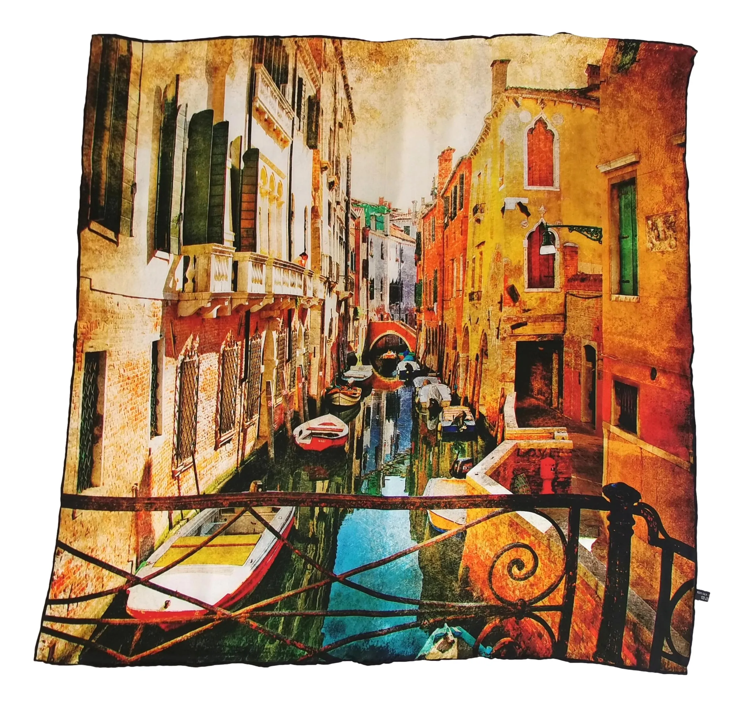 Large Square Silk Scarf Classic Art Print SZD311