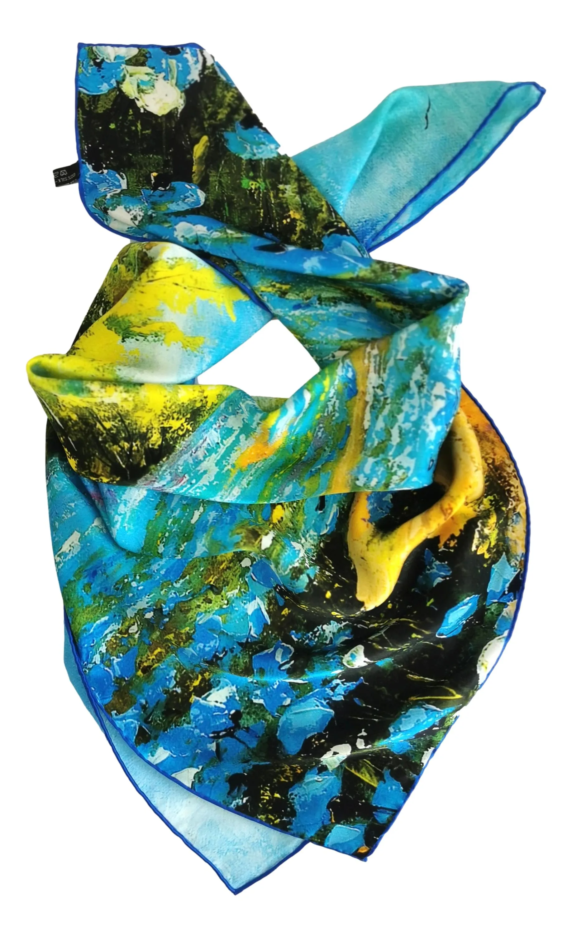 Large Square Silk Scarf Classic Art Print SZD313