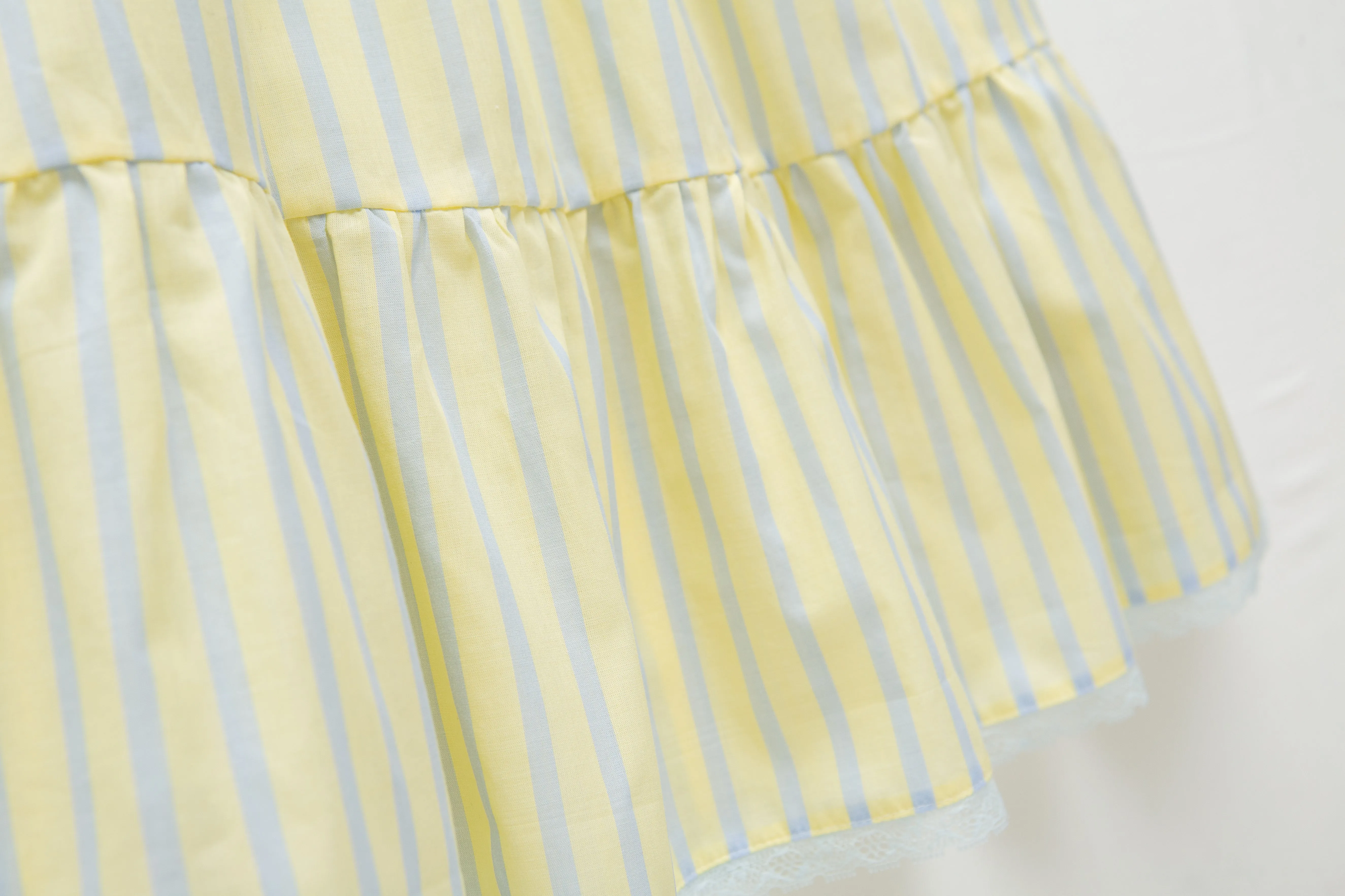 LEONORE - CHILDREN’S NIGHTDRESS YELLOW STRIPES