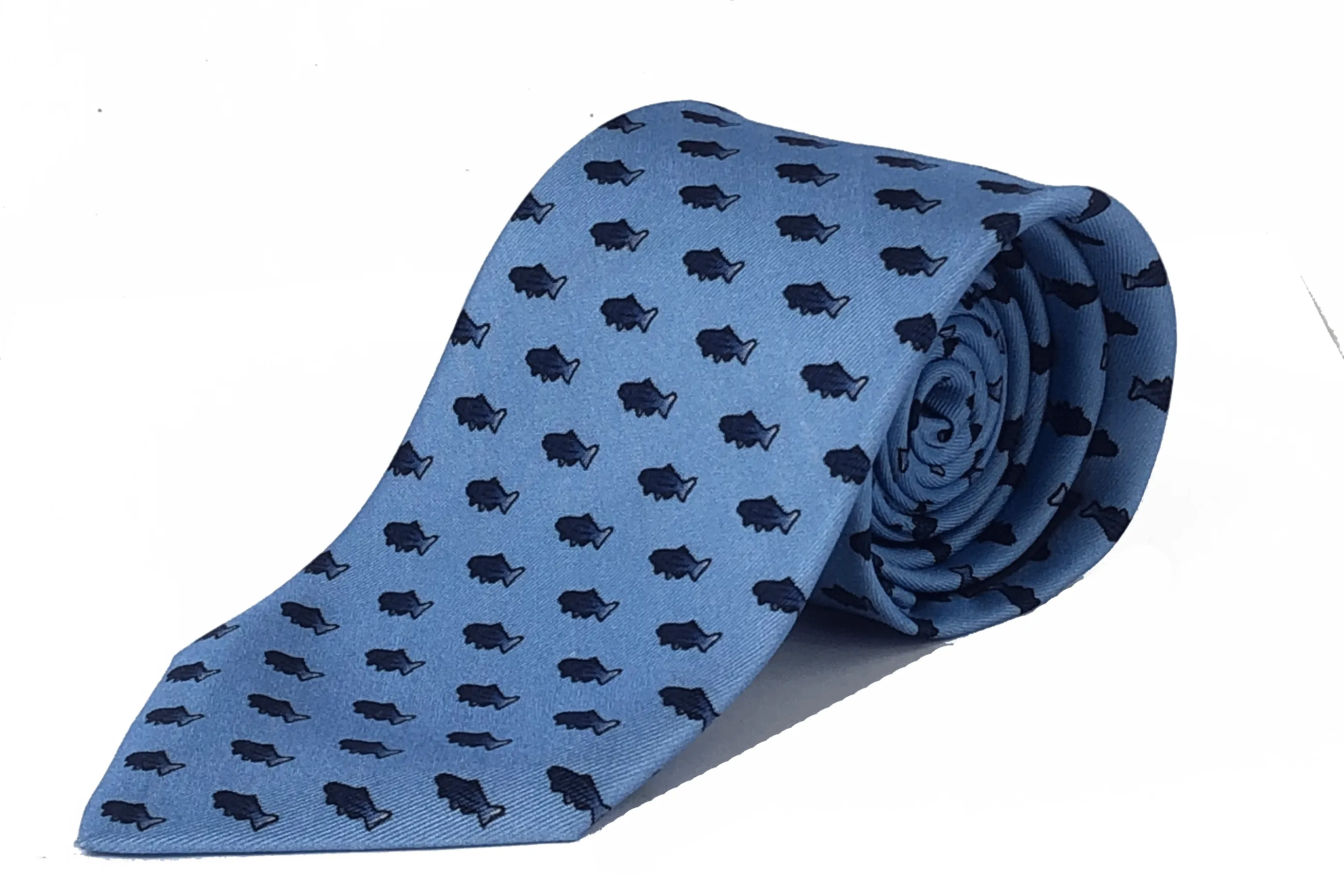 Light Blue Fish Tie