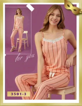 Long Straps Pajama 3501-2