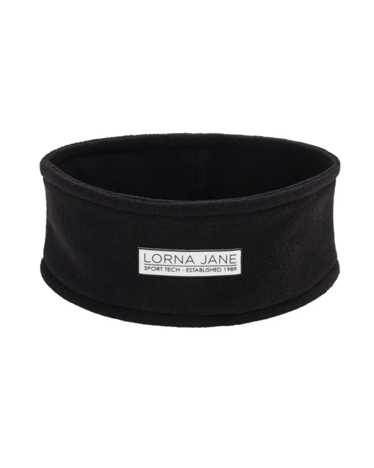 Lorna Jane Reflective Polar Fleece Headband - Black