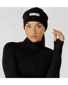 Lorna Jane Reflective Polar Fleece Headband - Black