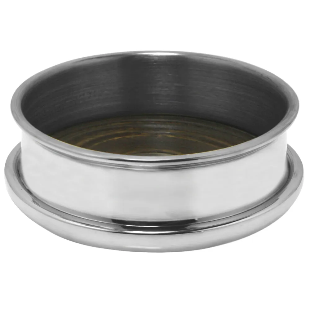 Luxury Pewter Wine Bottle Coaster with Wooden Insert