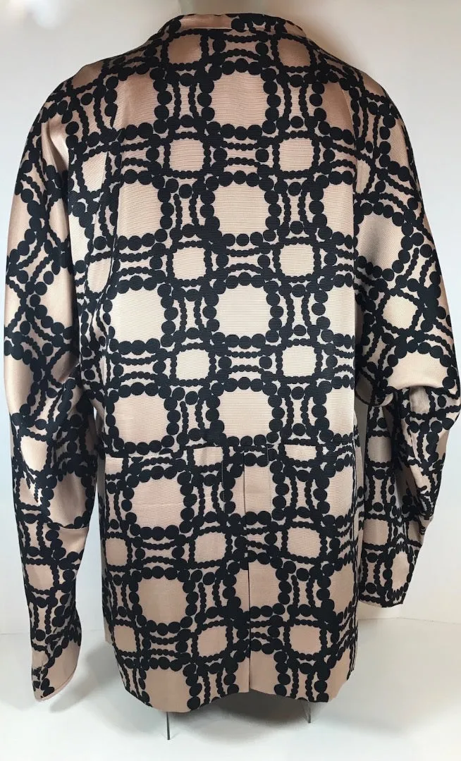 MARNI Cream, Black, and Pink Bow Print Blouse Size US 2-4