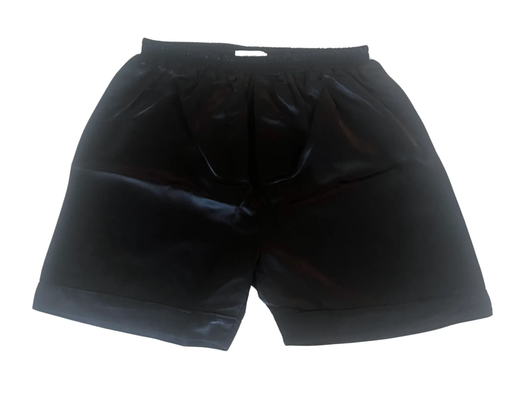 Men's Black Mulberry Silk Boxer Short with faux fly