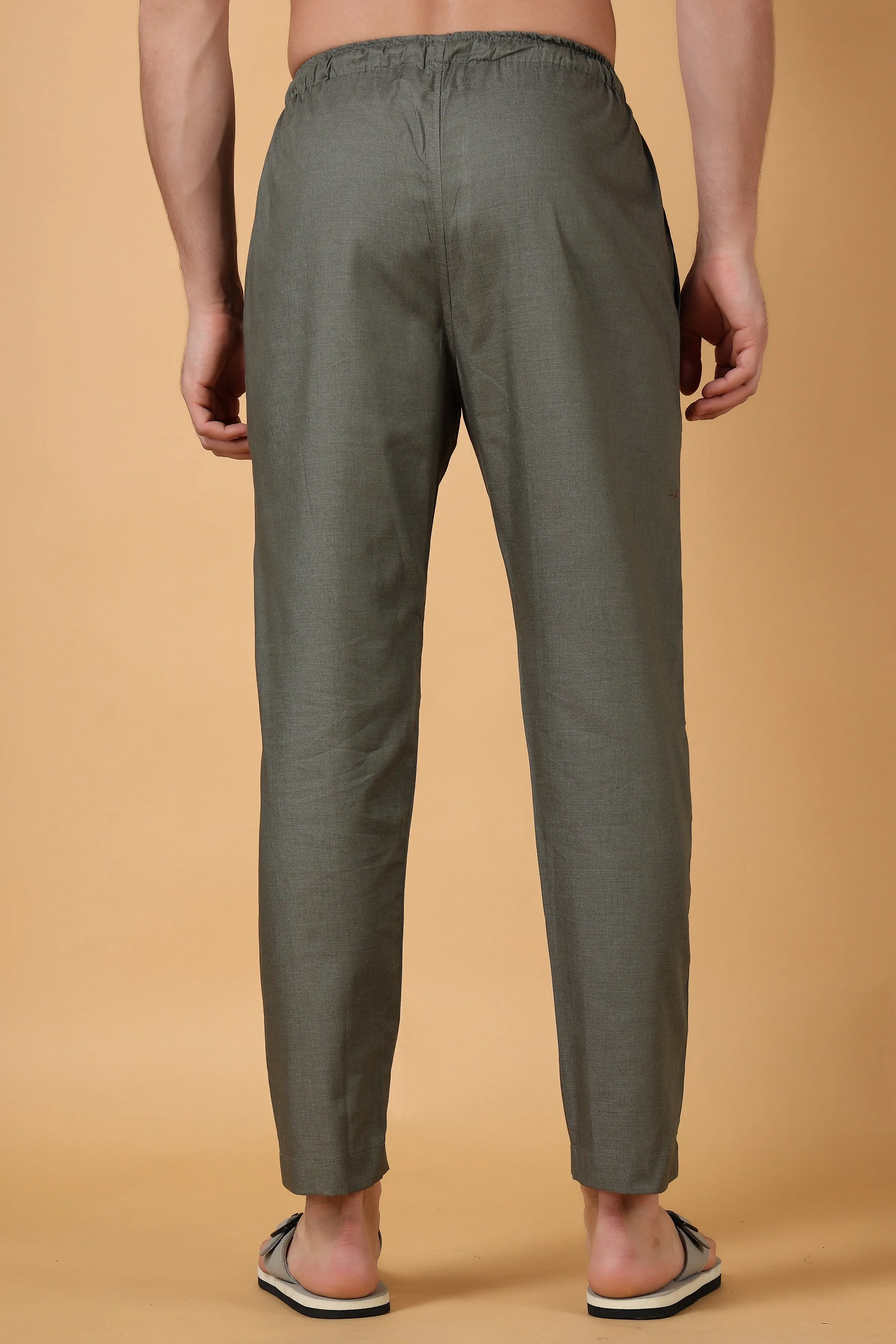 Misty Green Cotton Pajama Pant