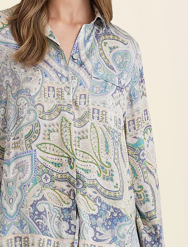 Nahla Printed Silk PJ