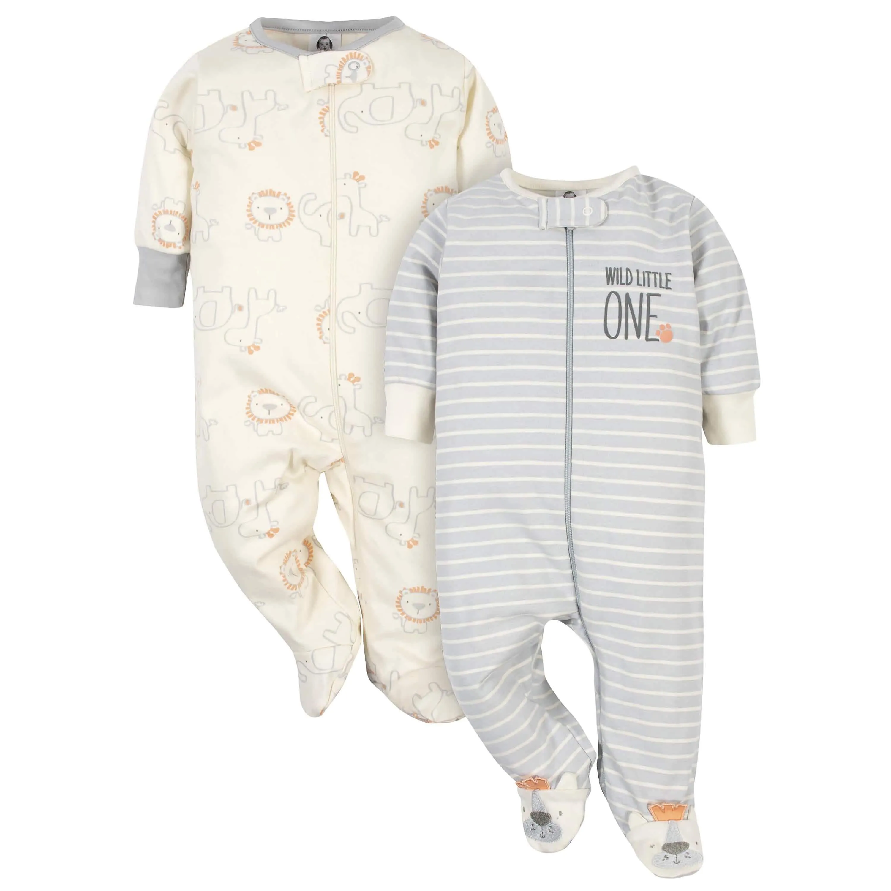 Organic 2-Pack Baby Boys Safari Sleep 'N Plays