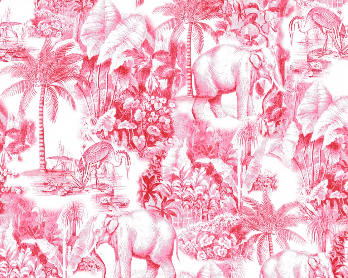 Palm Grove Toile Kids Pima Knit Pajama