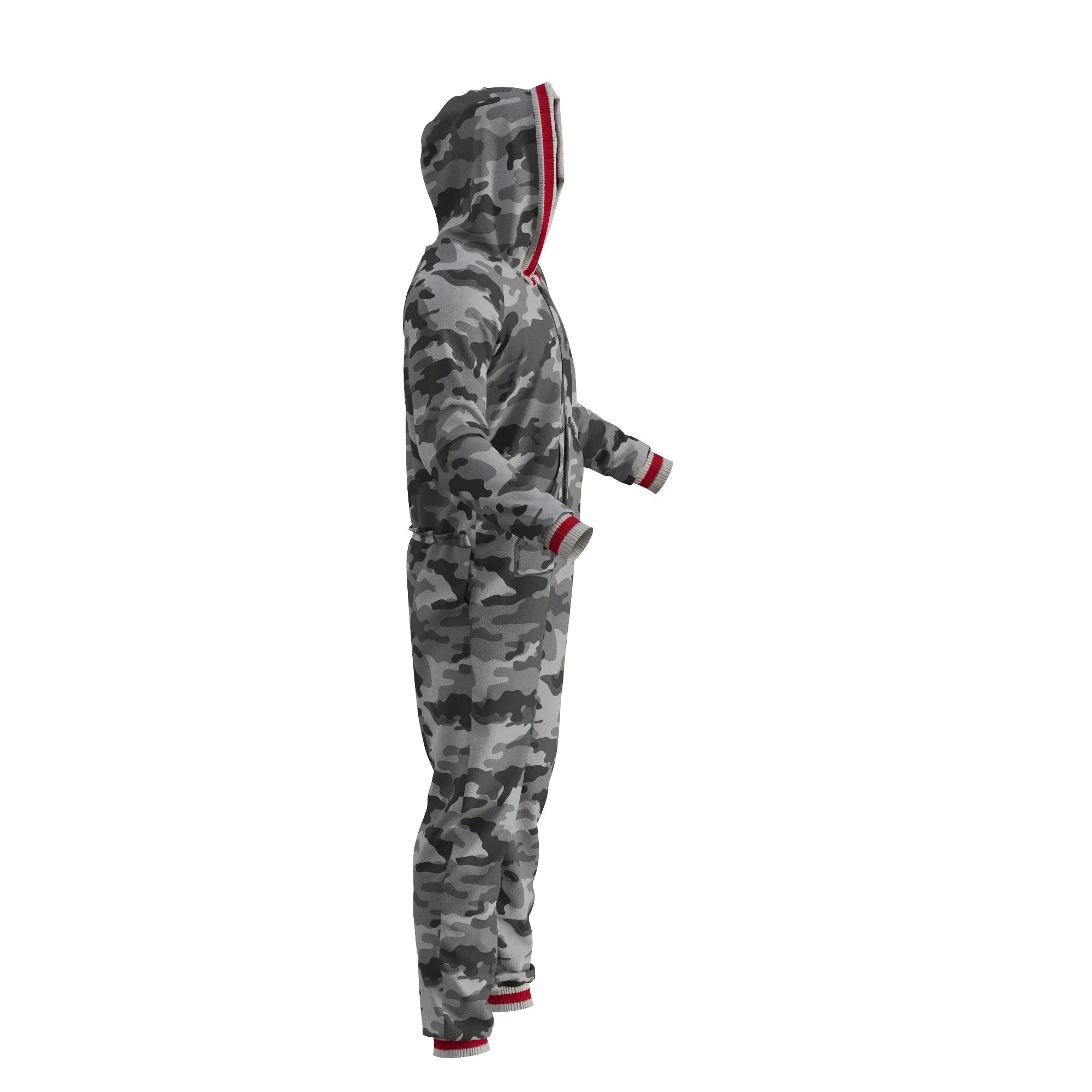 Pook Onesie - Camo Grey (Adult Unisex)