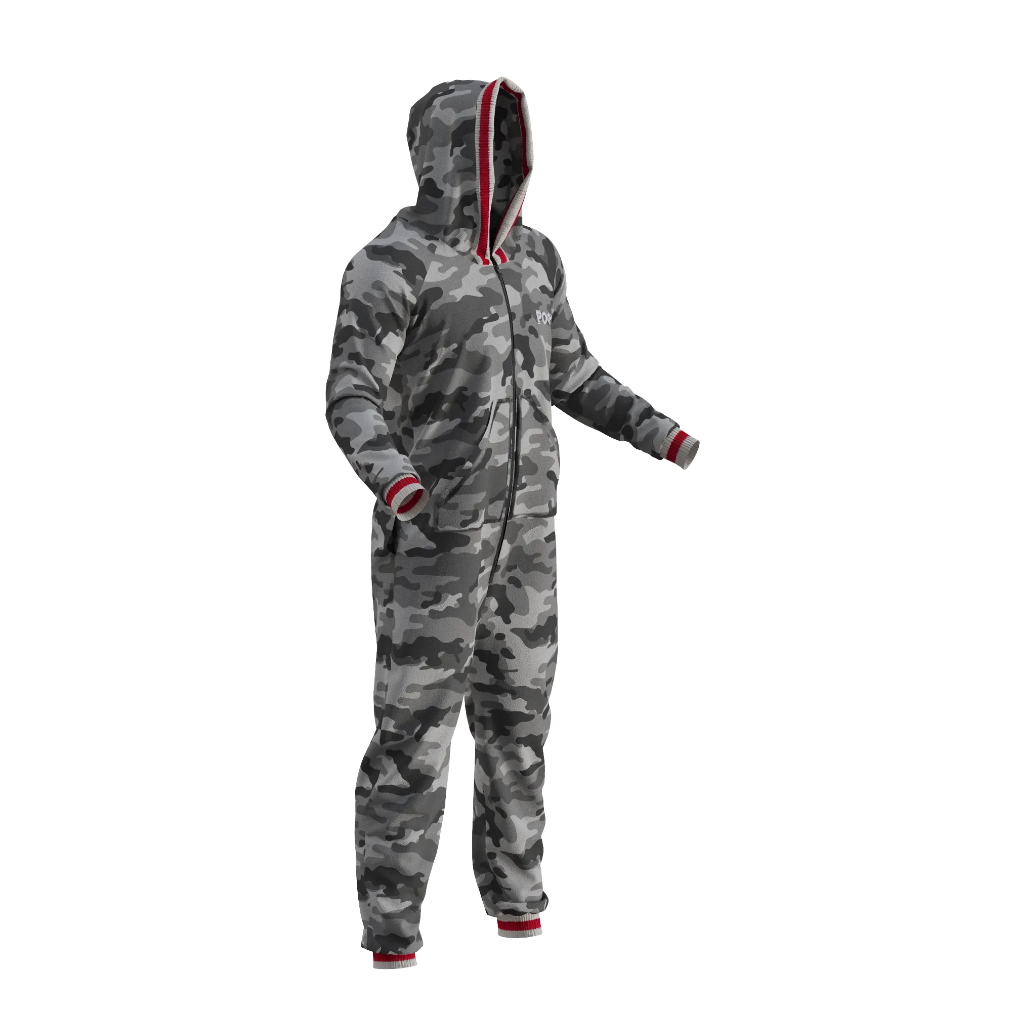 Pook Onesie - Camo Grey (Adult Unisex)