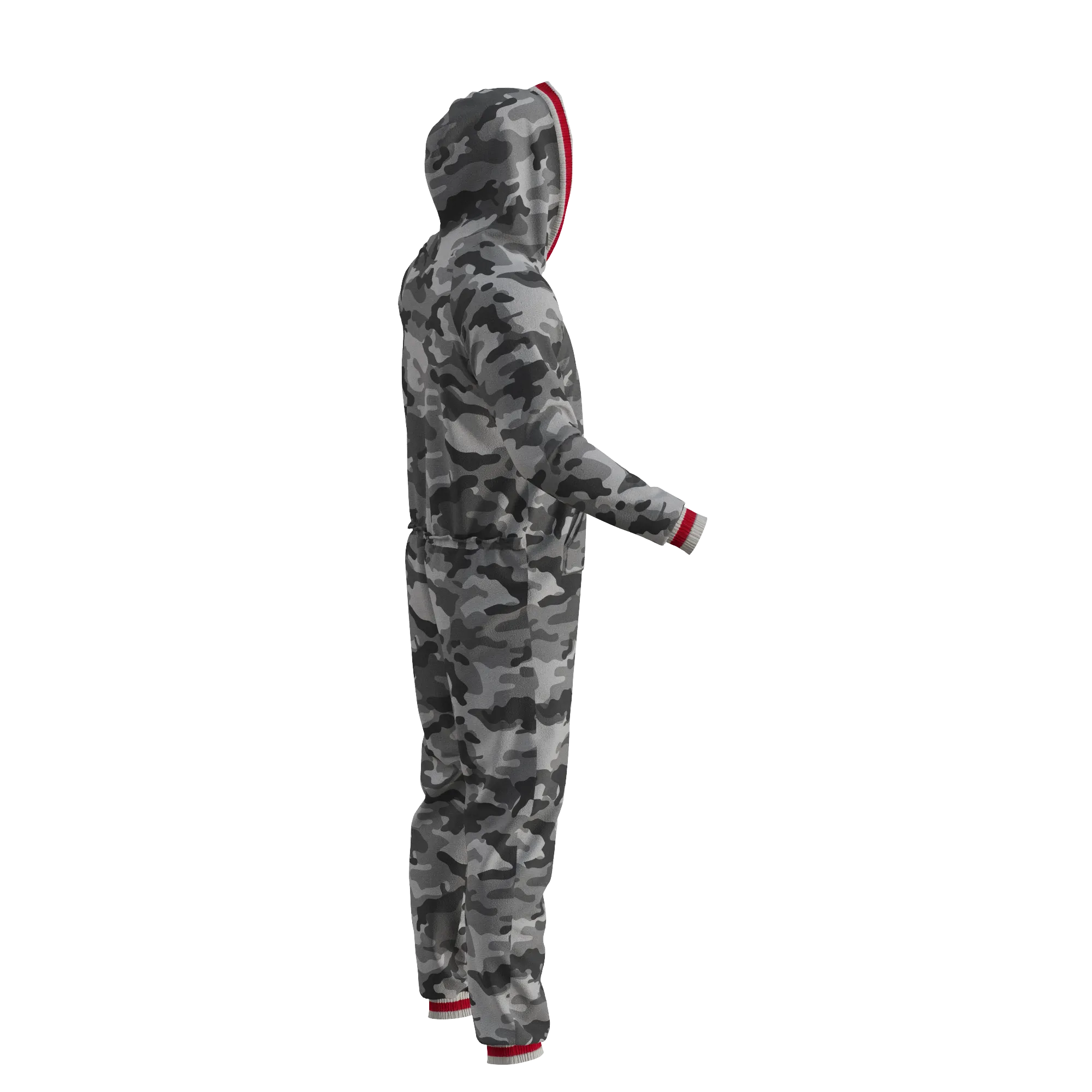 Pook Onesie - Camo Grey (Adult Unisex)