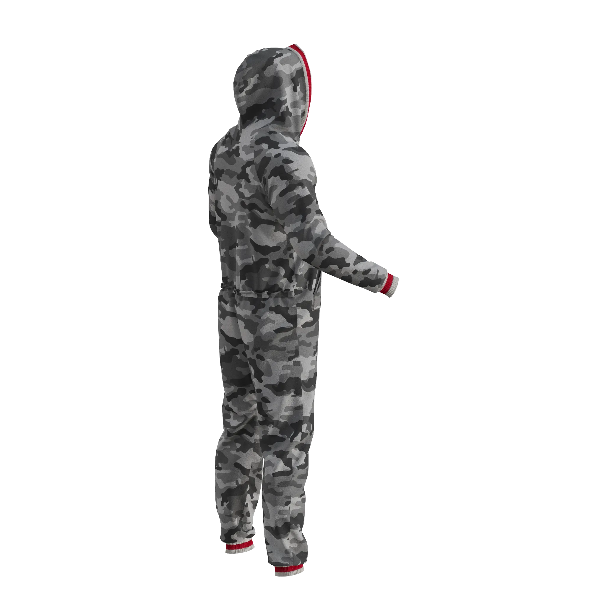 Pook Onesie - Camo Grey (Adult Unisex)