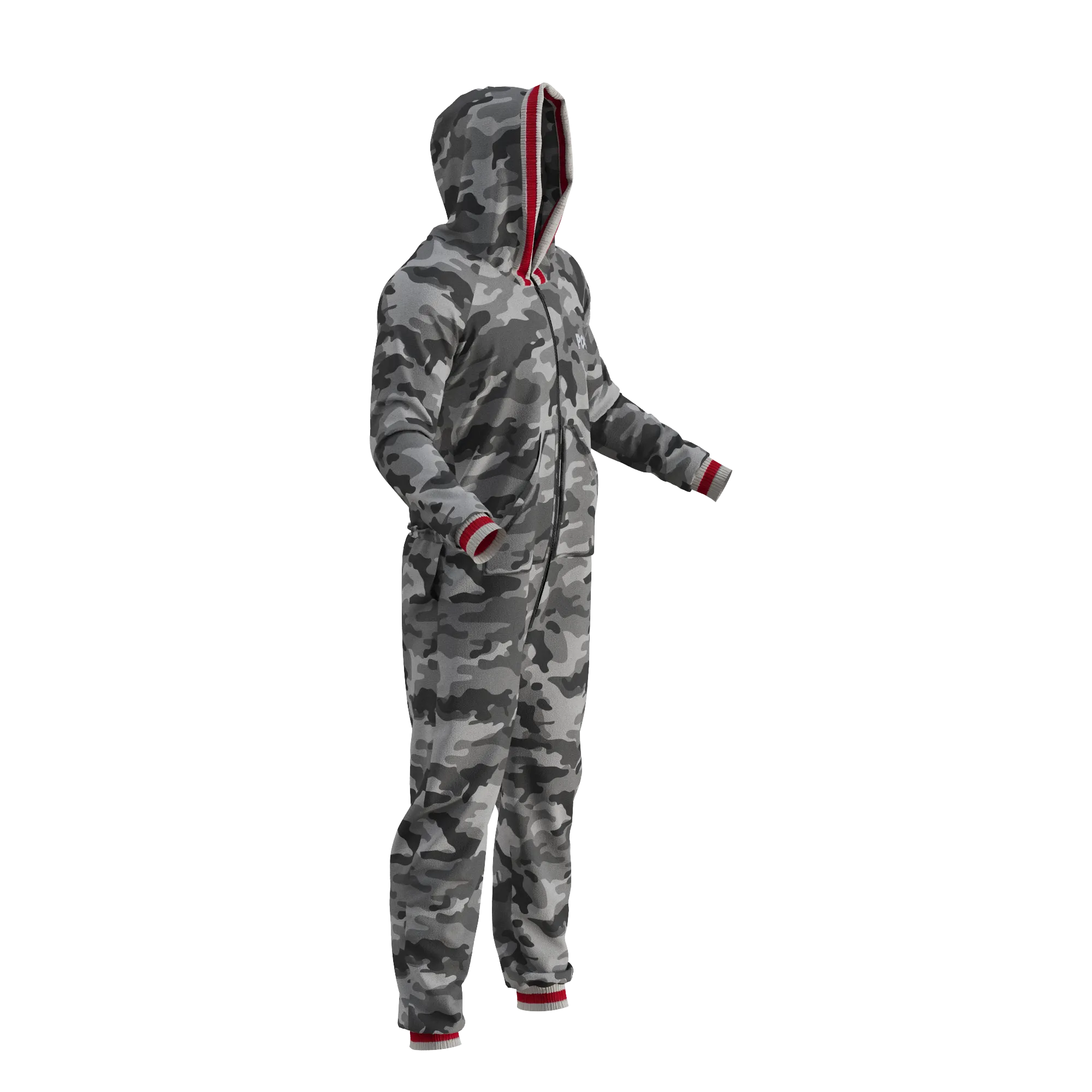 Pook Onesie - Camo Grey (Adult Unisex)