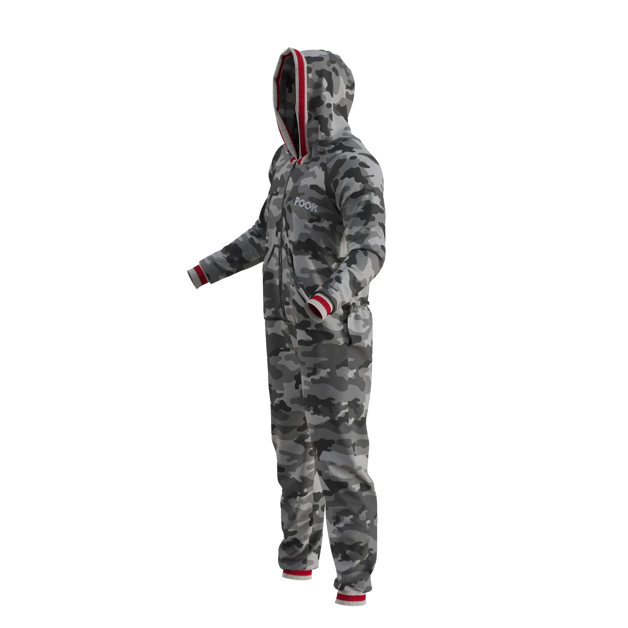 Pook Onesie - Camo Grey (Adult Unisex)