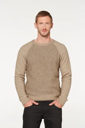 Possum Merino Multitone Raglan Crew