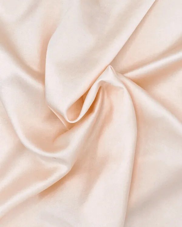 Pretty Blush Pink Cotton Silk Sateen Fabric 43"