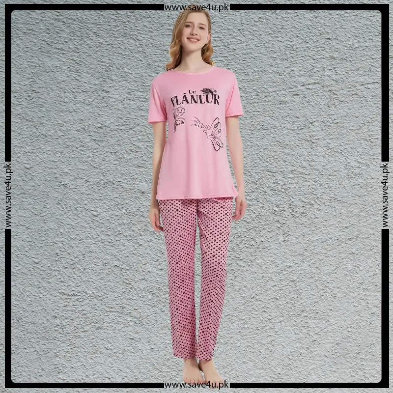 Printed Jersy Cotton Summer's Pajama Set