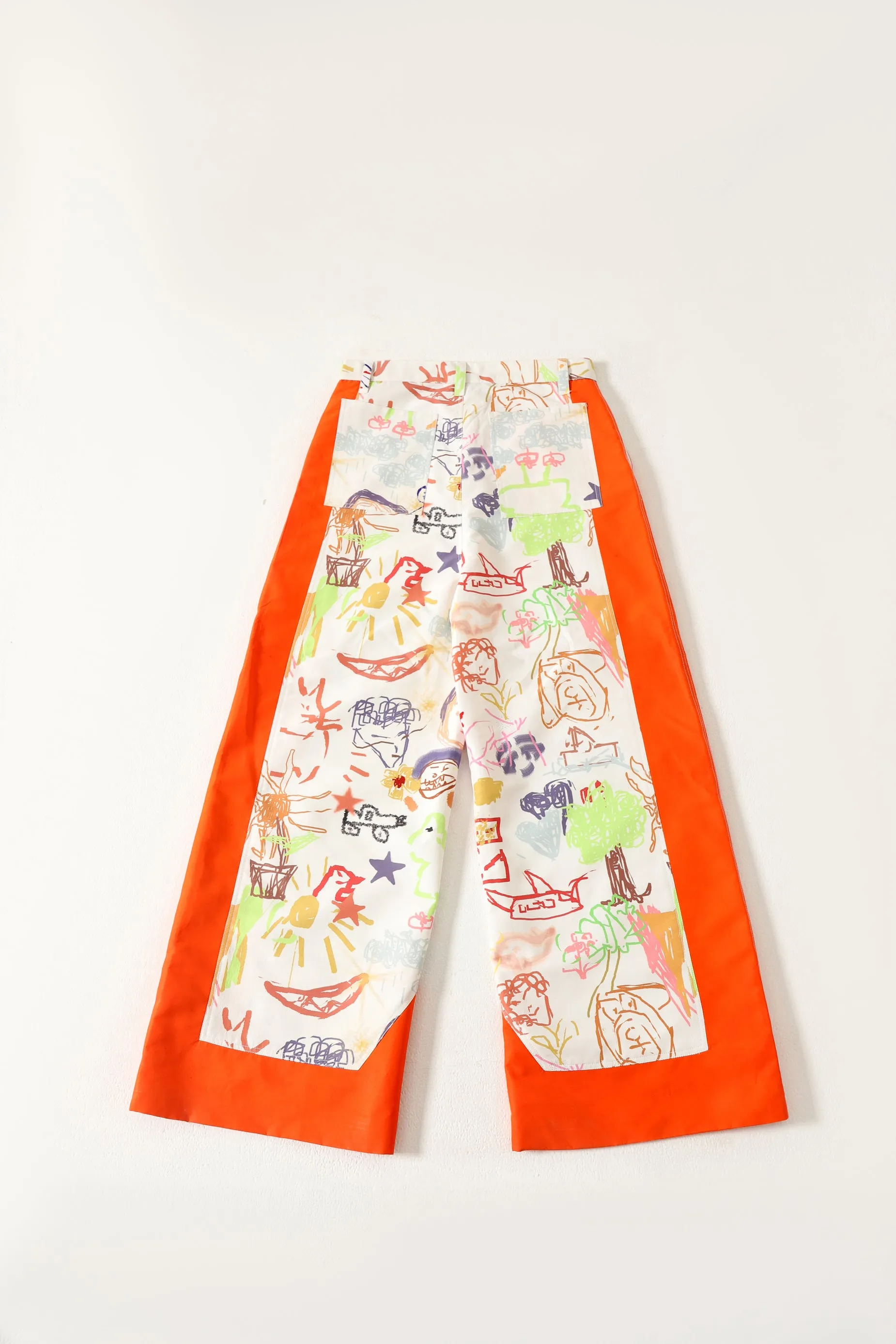 "LIFE IS A DOODLE" PRINTED TROUSERS