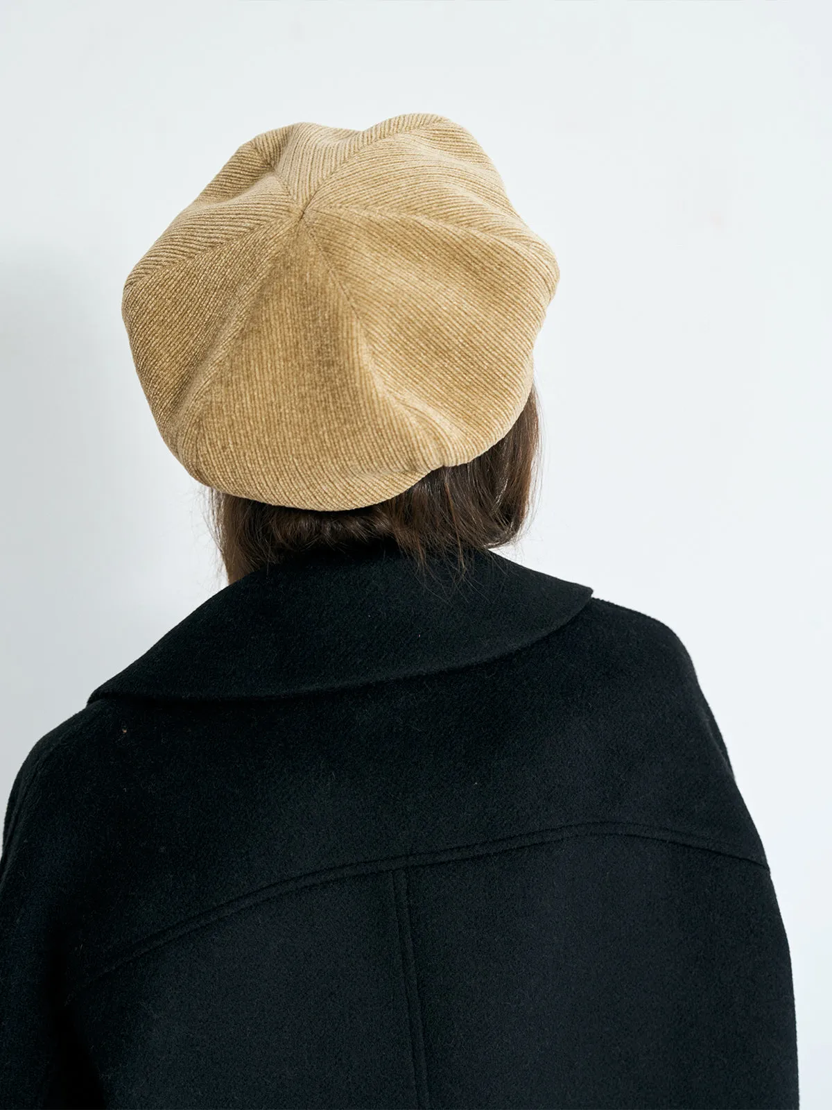 "Velvet Cloud" Beret Hat - Ecru