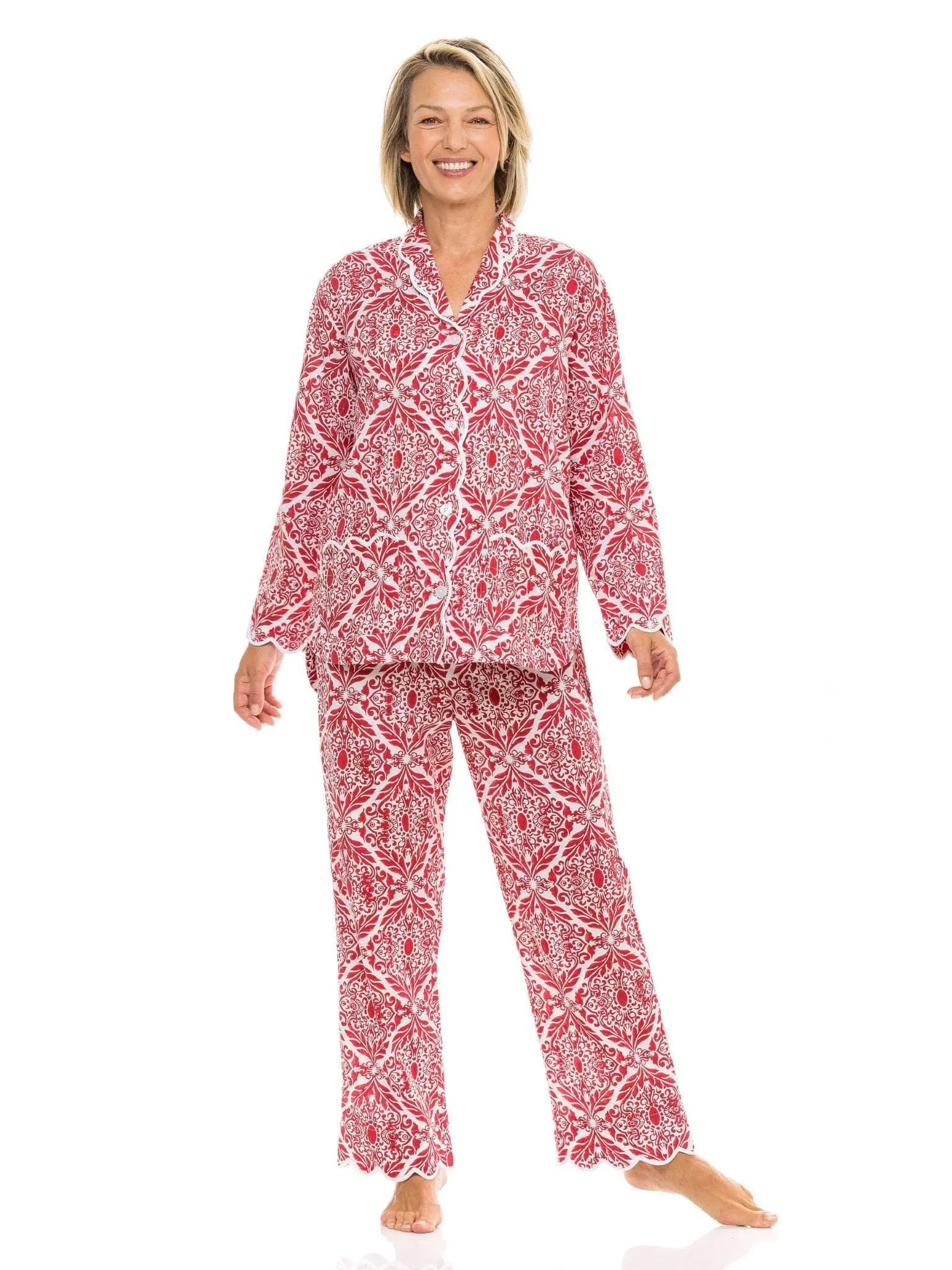 Red Filigree Pajamas