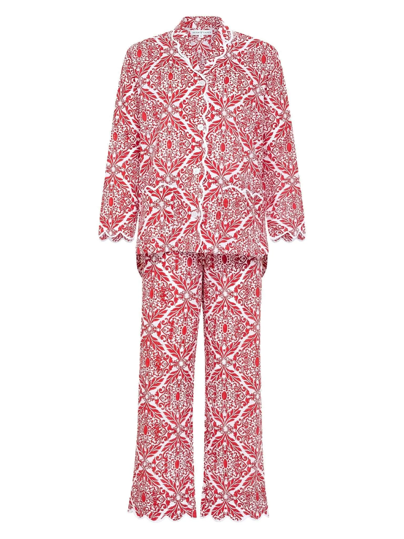 Red Filigree Pajamas