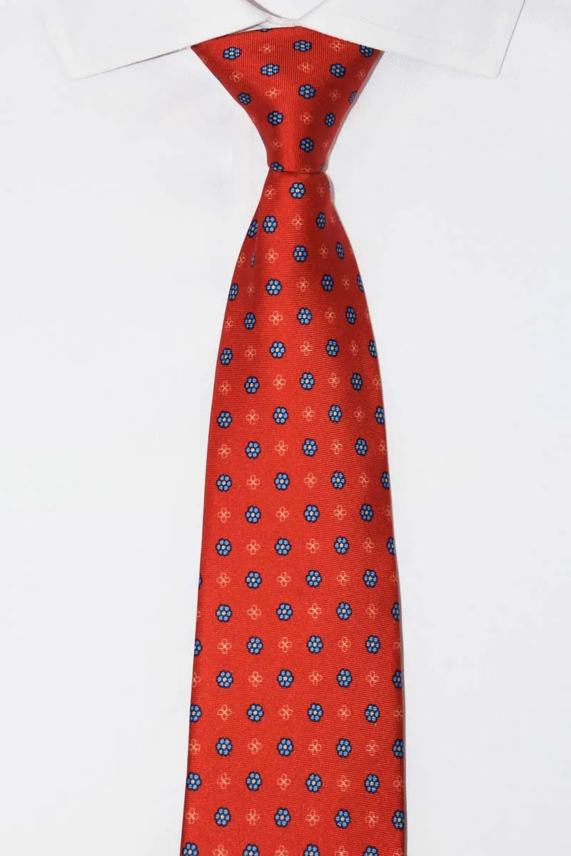 Red Floral Tie