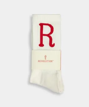 REVOLUTION - Brand Sock / 8905 - White