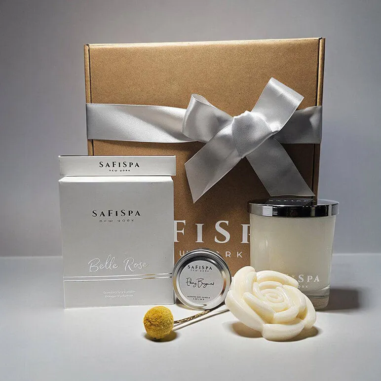 Romantic Rose Scented Candle | Luxury Soy Candle | SaFiSpa