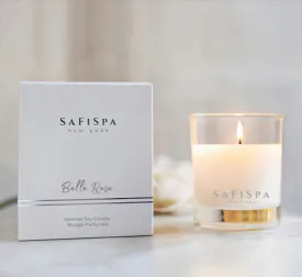 Romantic Rose Scented Candle | Luxury Soy Candle | SaFiSpa