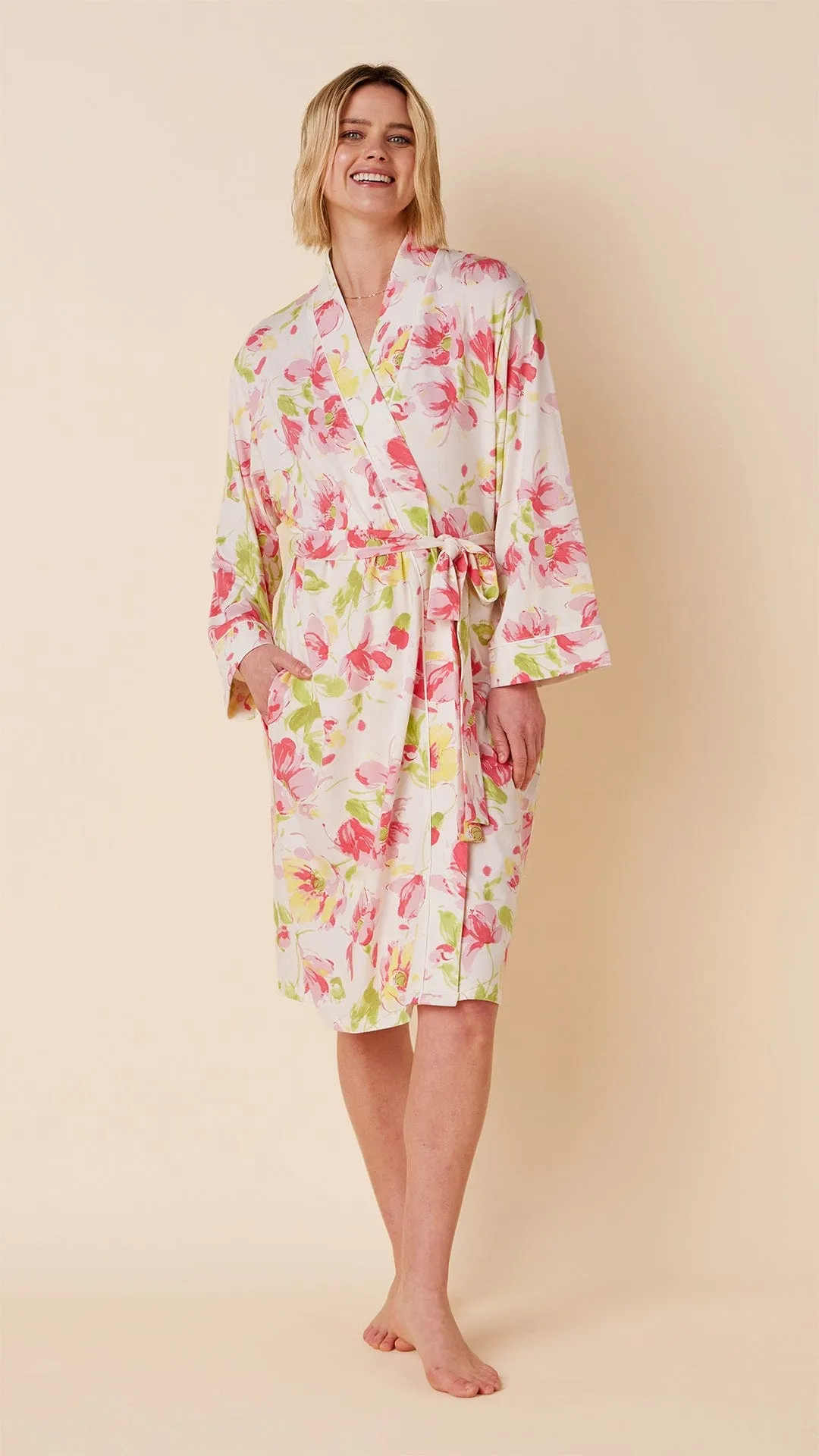 Rosalita Pima Knit Kimono Robe