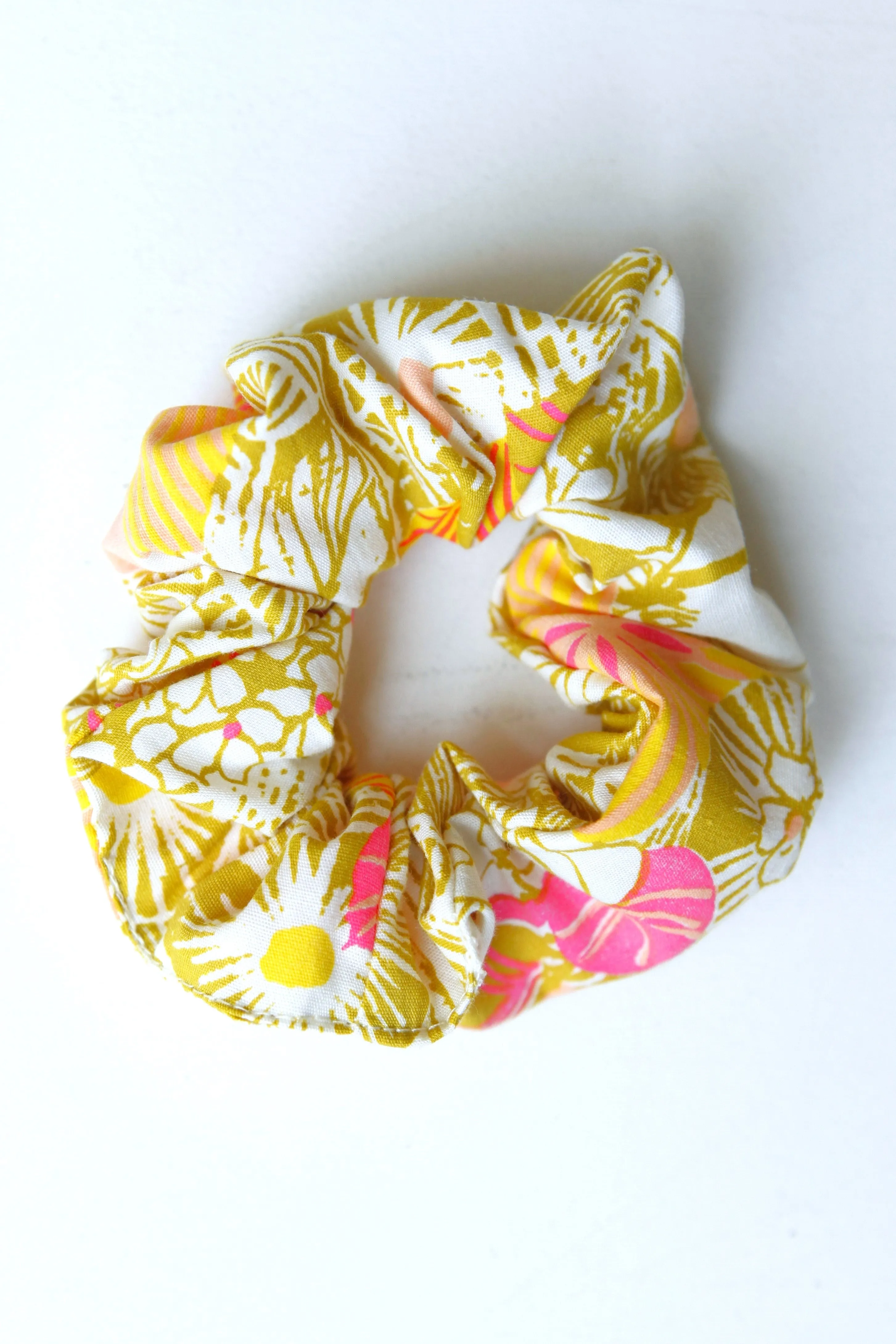 Salvaged Cotton Scrunchies