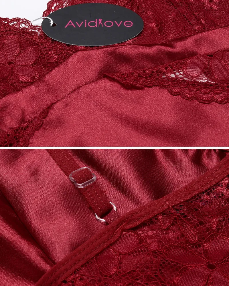 Satin Lace Camisole Pajamas Set