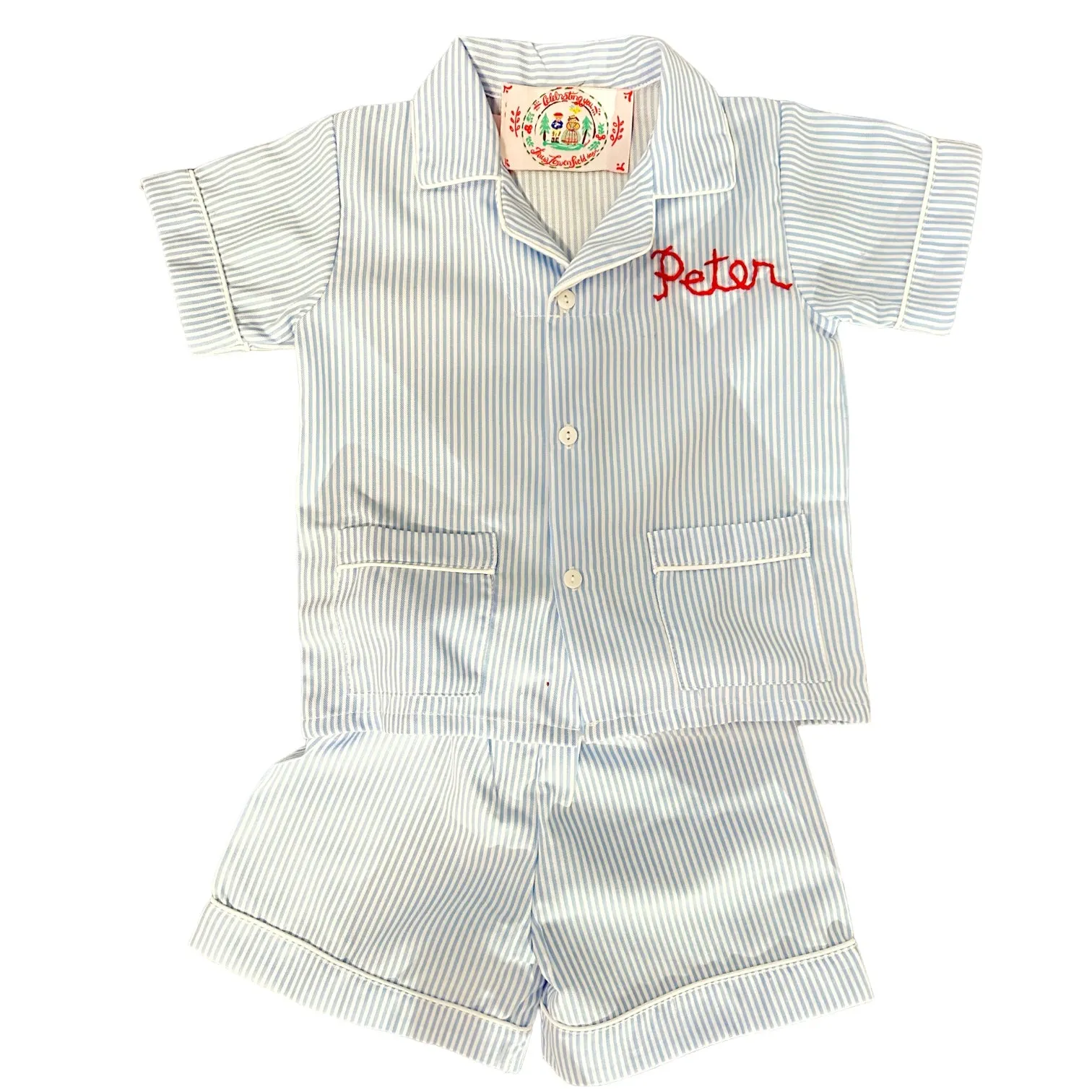 Spring Pajamas 2024- blue stripes