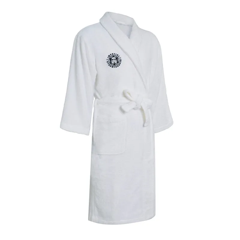 Star Wars Winter Bathrobe White Coral Velvet Pajamas Cosplay Costume For Adults