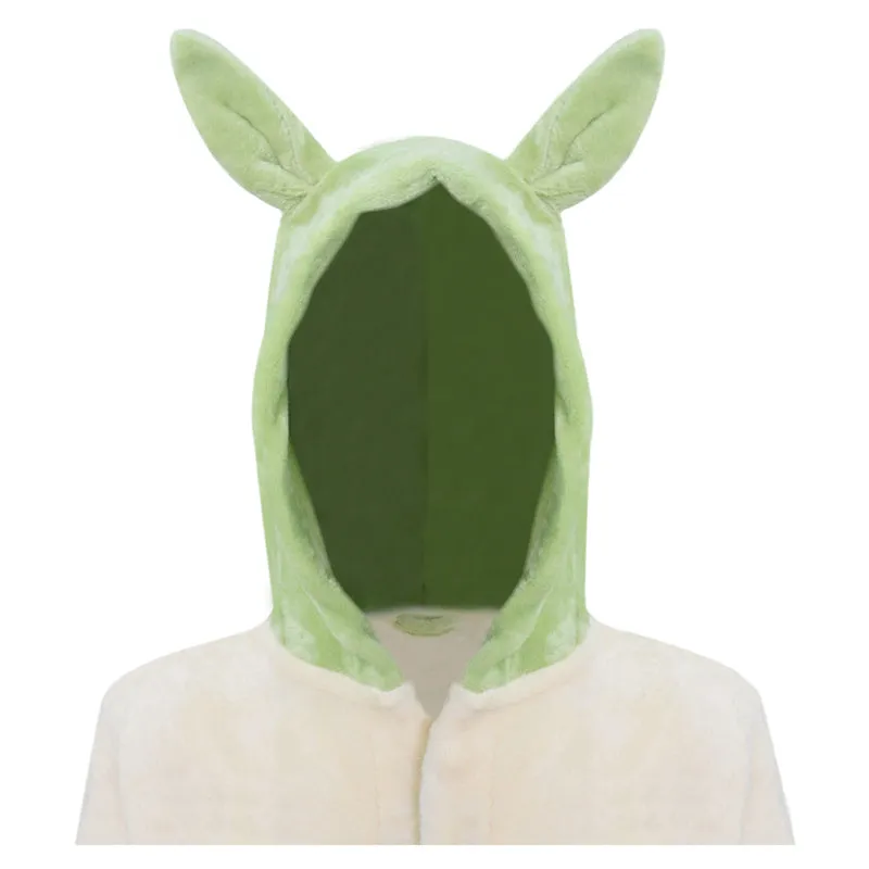 Star Wars Yoda Coral Velvet Pajamas Winter Bathrobe Cosplay Costume For Kids