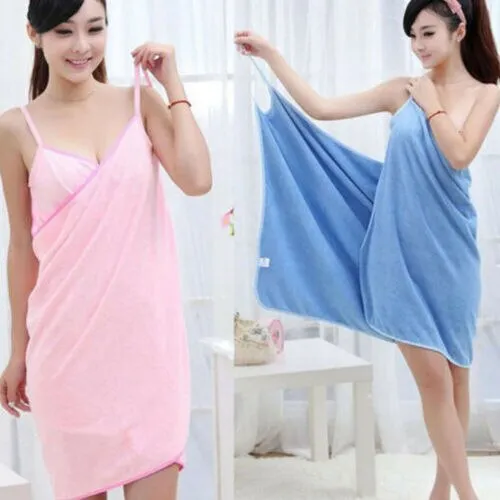 Summer new thin bath towel ice silk sling nightdress tube top bath skirt beach towel women